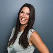 Dr. Stephanie Canestraro preparing for her podcasts